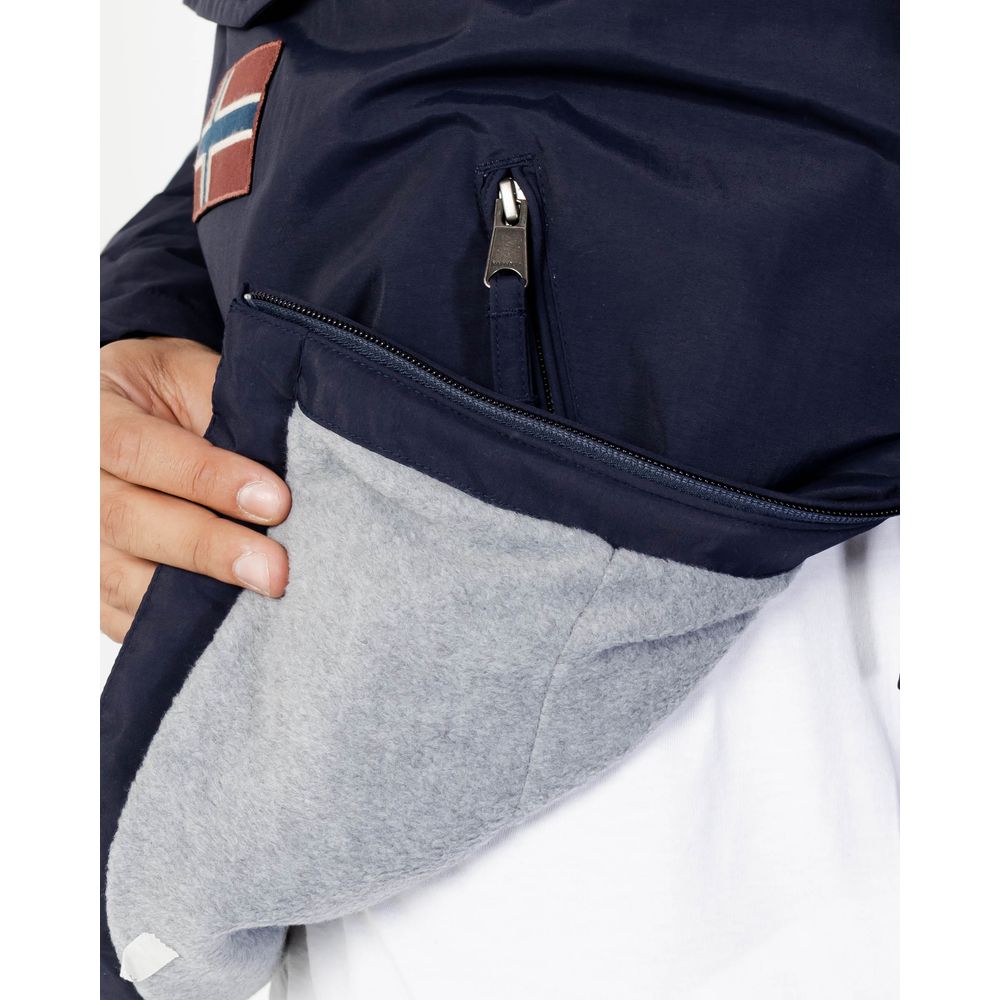 Blue Napapijri RAINFOREST POCKET 2 polyester shell jacket