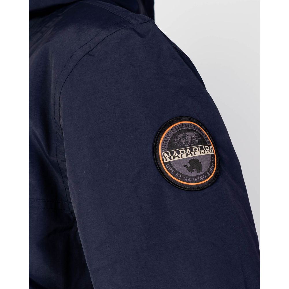 Blue Napapijri RAINFOREST POCKET 2 polyester shell jacket