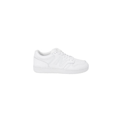 New Balance White Leather Athletic Sneakers