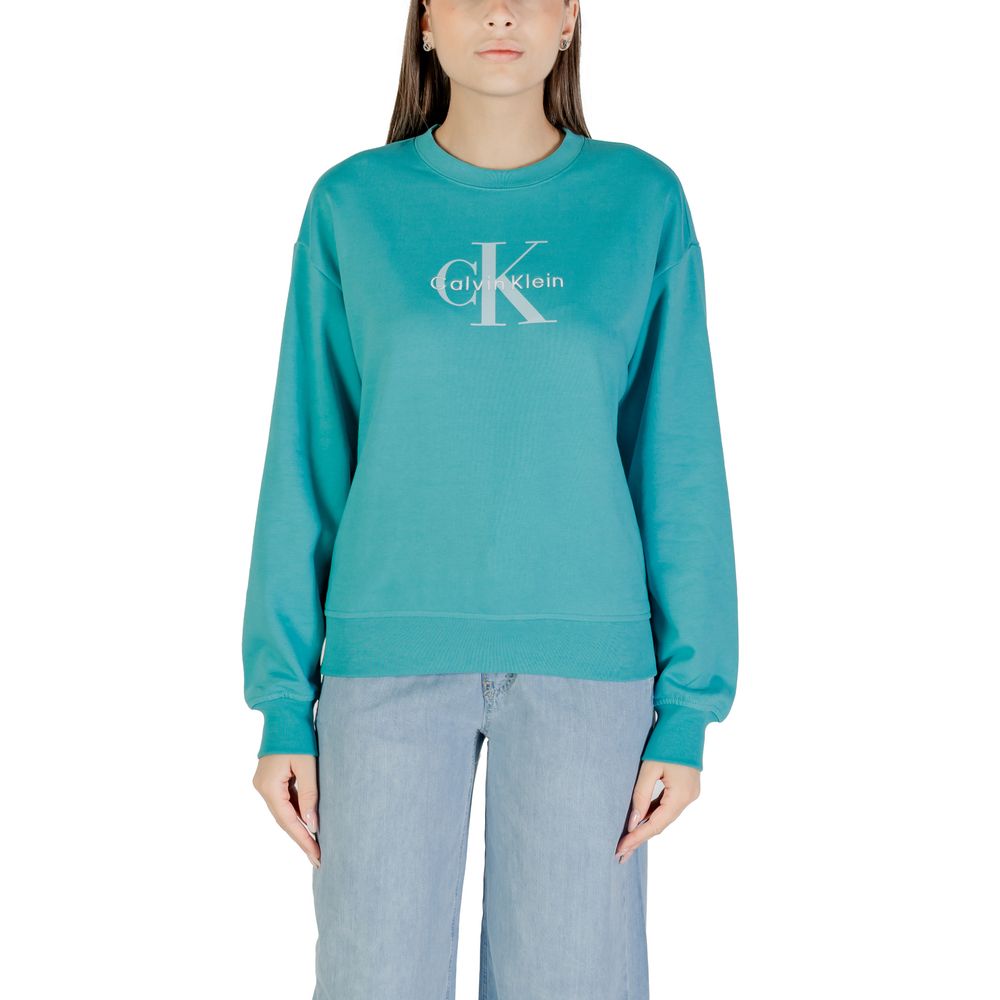 Calvin Klein Jeans Blue Cotton Sweatshirt