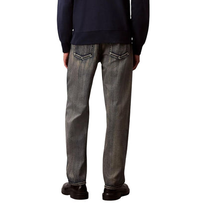 Calvin Klein Jeans Beige Cotton Relaxed Fit Jeans