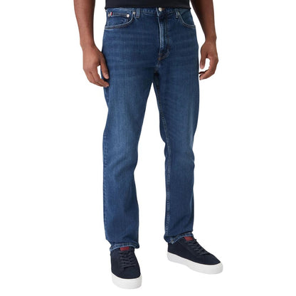 Tommy Hilfiger Blue Recycled Cotton Relaxed Fit Jeans