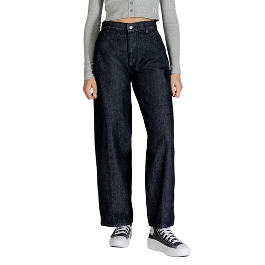 Calvin Klein Jeans Blue Cotton Bootcut Jeans