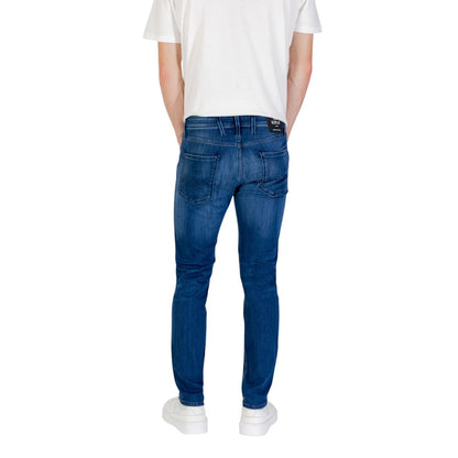 Replay Blue Cotton Skinny Jeans