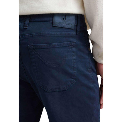 Jeckerson Blue Cotton Skinny Pants