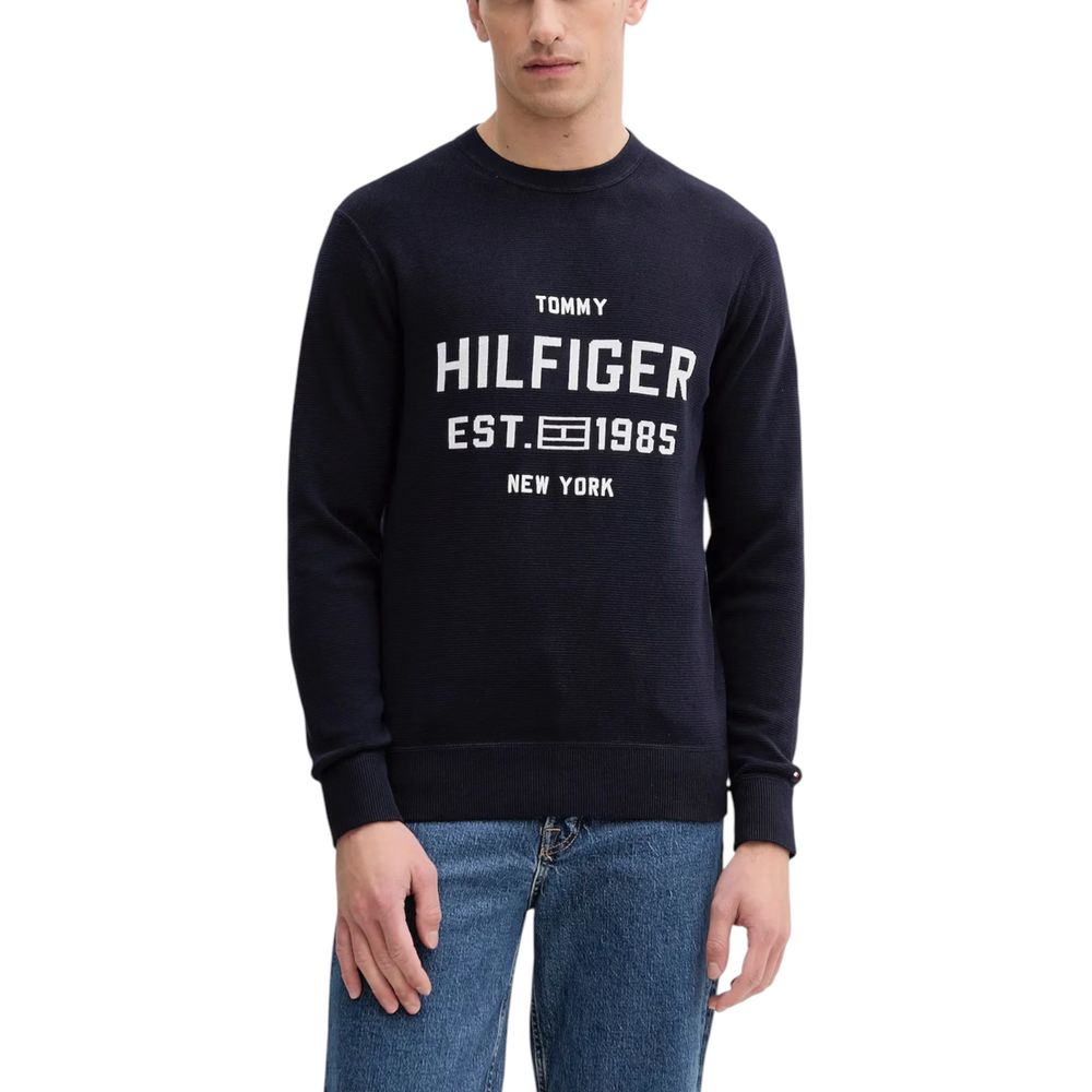 Tommy Hilfiger Blue Organic Cotton Sweatshirt