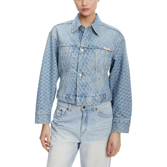 Calvin Klein Jeans Light Blue Cotton Denim Jacket