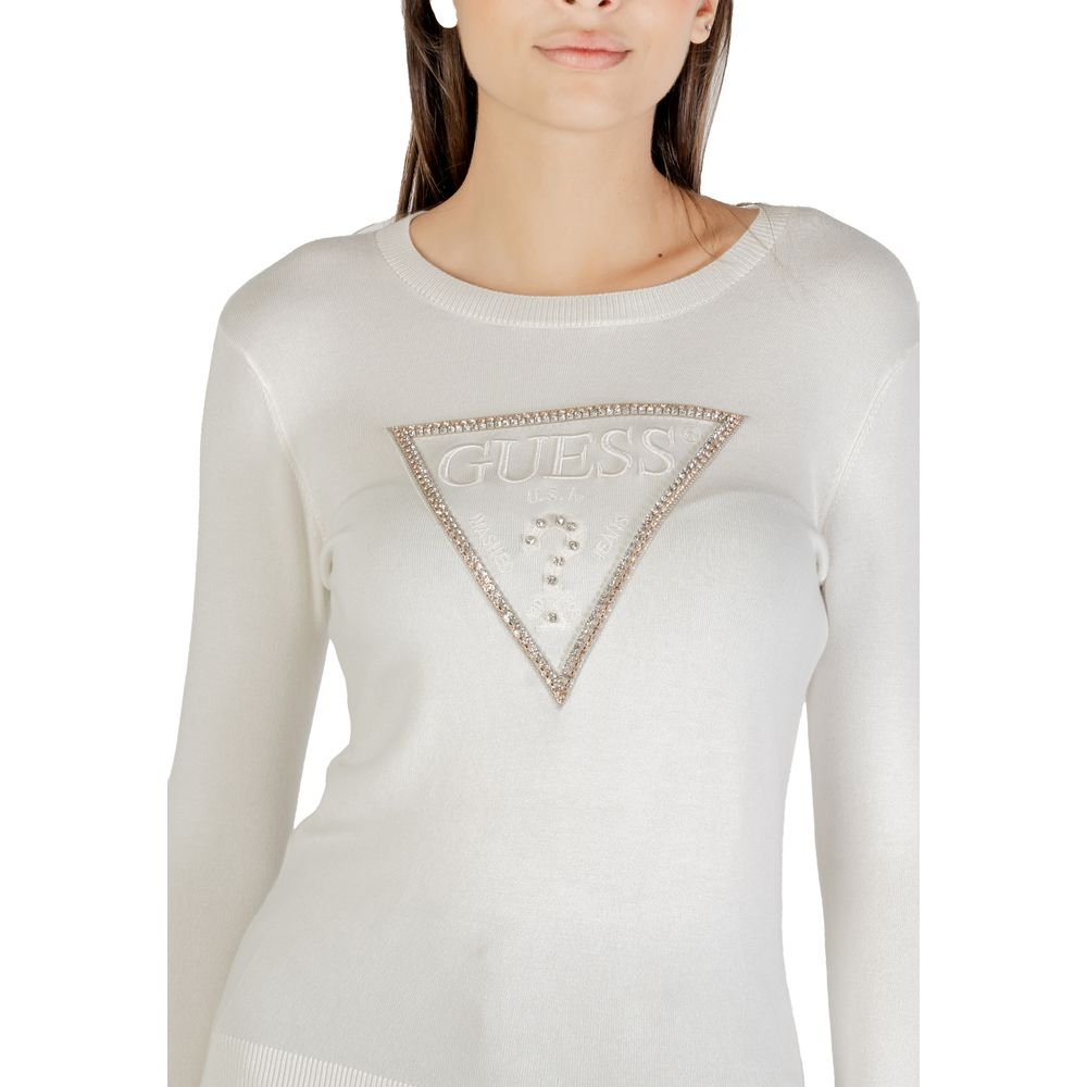Guess Cream Viscose Sweatshirt