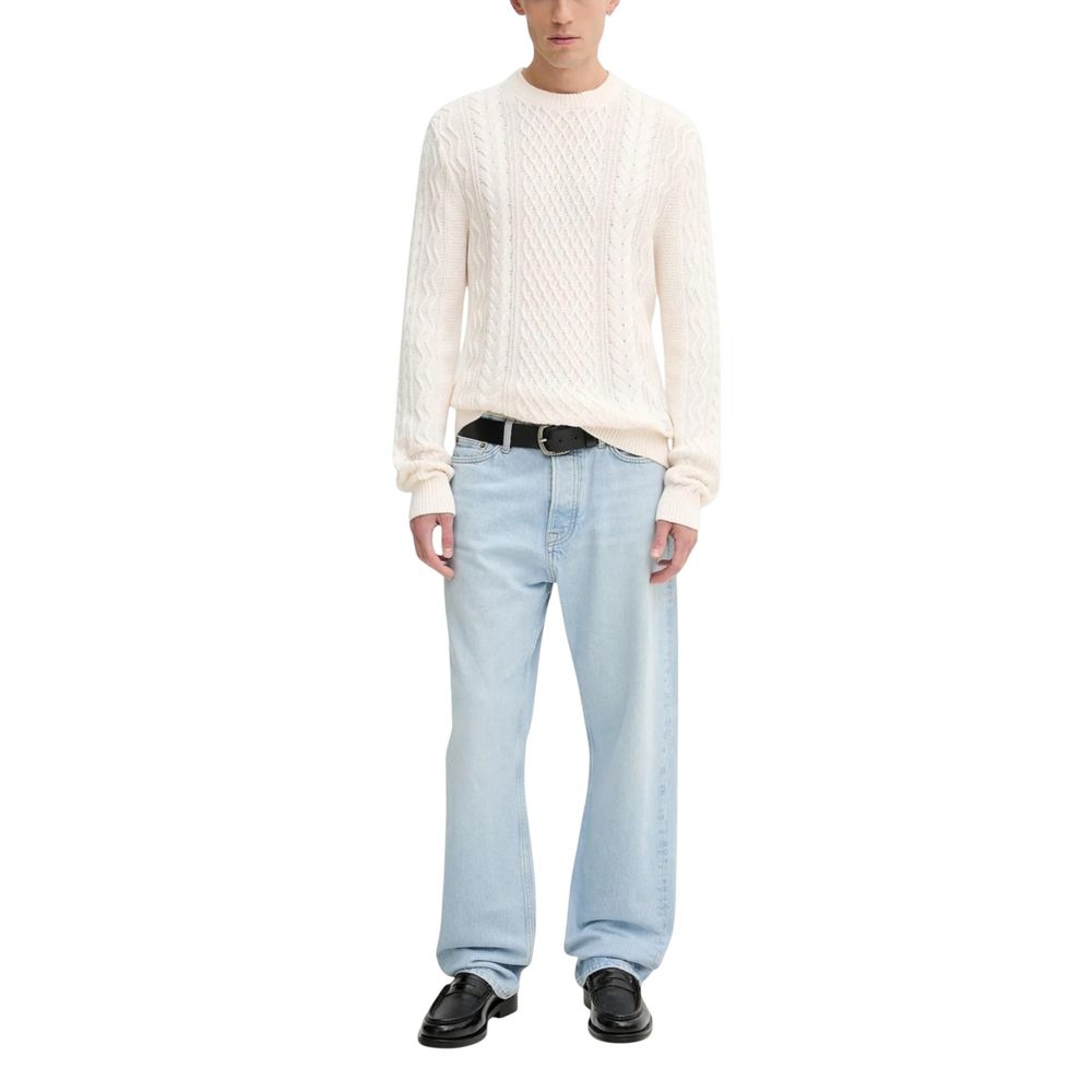 Tommy Hilfiger Jeans Cream Recycled Cotton Sweatshirt