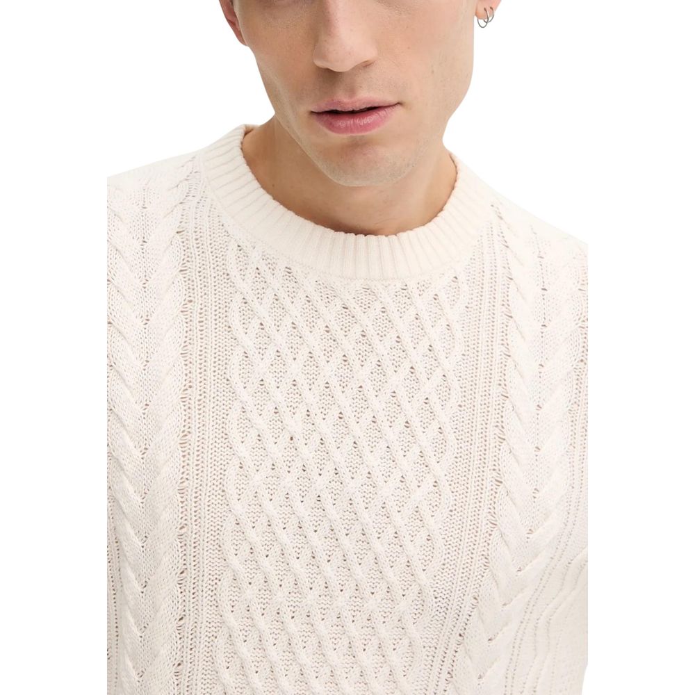 Tommy Hilfiger Jeans Cream Recycled Cotton Sweatshirt