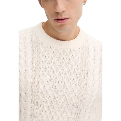 Tommy Hilfiger Jeans Cream Recycled Cotton Sweatshirt