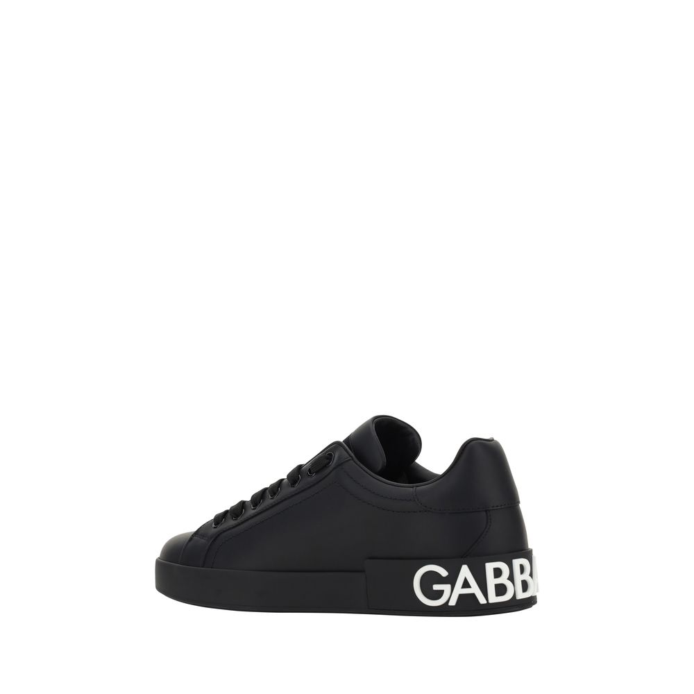 Dolce & Gabbana Black Rubber Sneakers