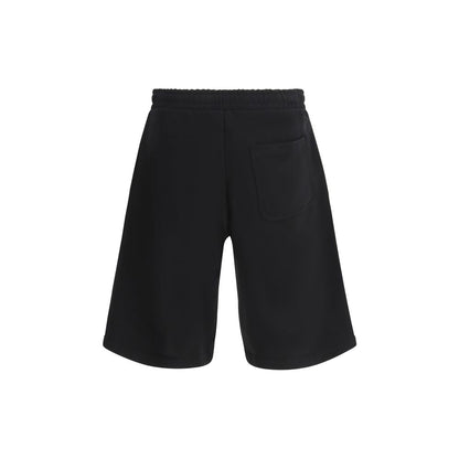 Diesel Black Cotton Bermuda Shorts