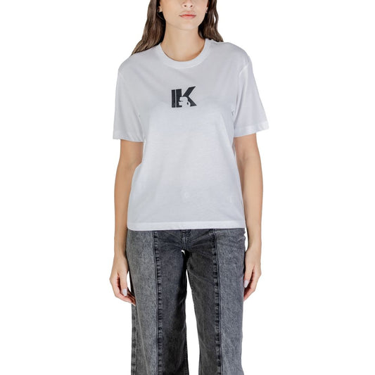 Karl Lagerfeld White Cotton T-Shirt