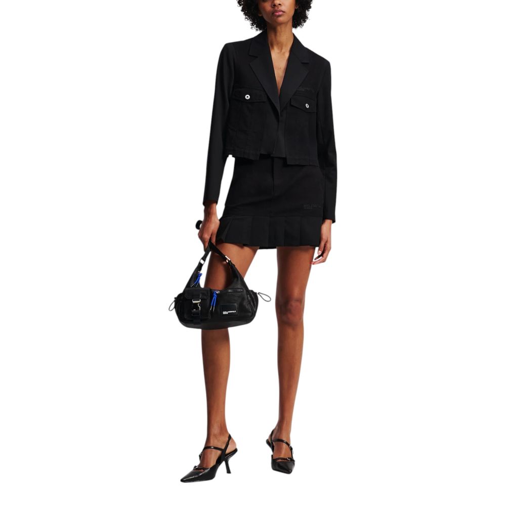 Karl Lagerfeld Black Polyester Blazer