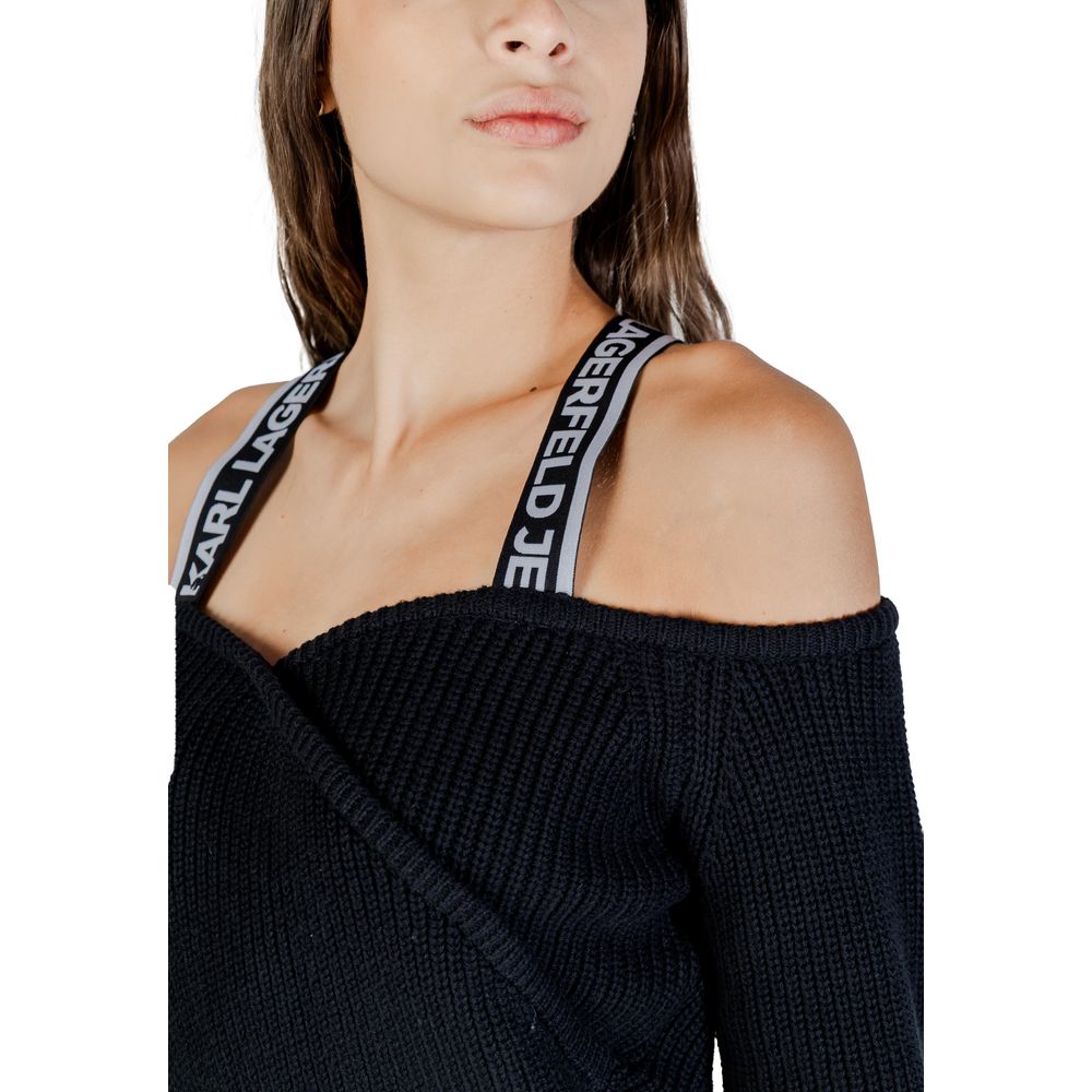 Karl Lagerfeld Black Cotton Sweatshirt