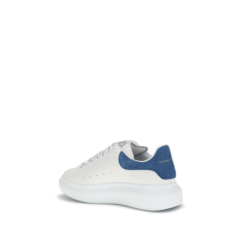 Alexander McQueen Platform Sneakers in White Calf Leather