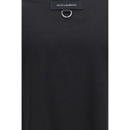 Dolce & Gabbana Black Cotton T-Shirt