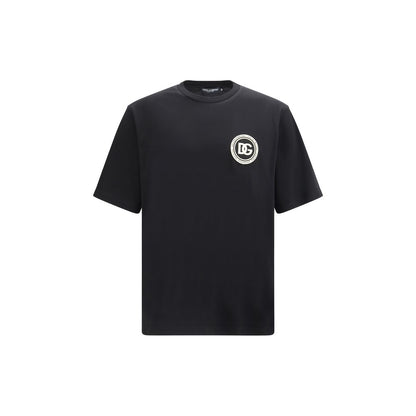 Dolce & Gabbana Black Cotton T-Shirt