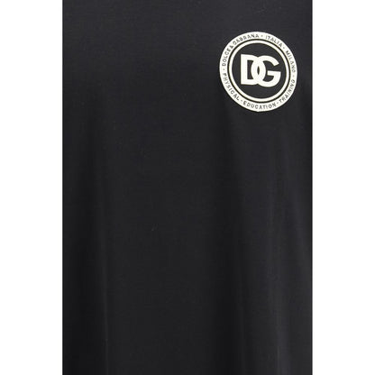 Dolce & Gabbana Black Cotton T-Shirt
