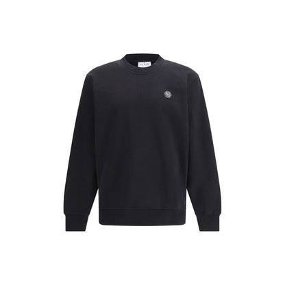 Philipp Plein Black Cotton Sweatshirt