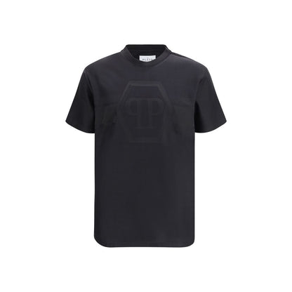 Philipp Plein Black Cotton T-Shirt