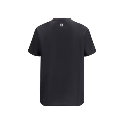 Philipp Plein Black Cotton T-Shirt