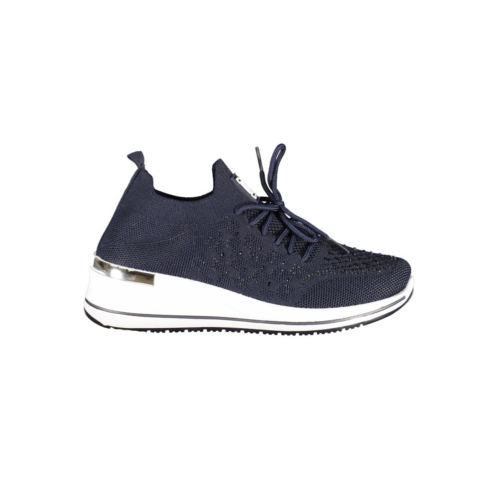 Laura Biagiotti women's rhinestone sneakers – blue