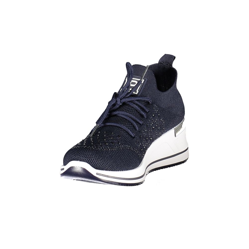 Laura Biagiotti women's rhinestone sneakers – blue
