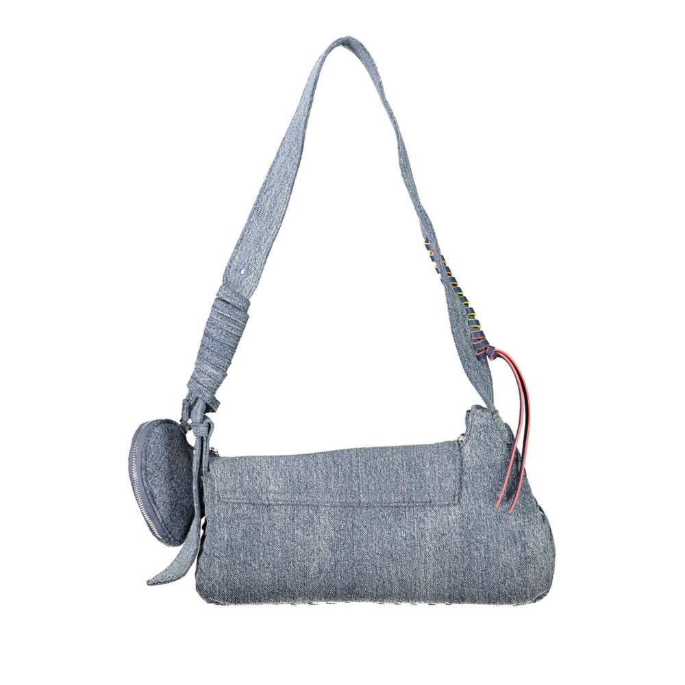 Desigual Azzurro Cotton Women Shoulder Bag