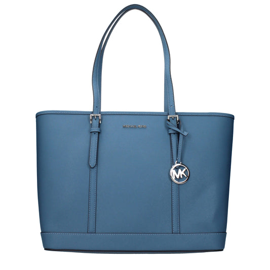 Michael Kors Blue Leather Shoulder Bag