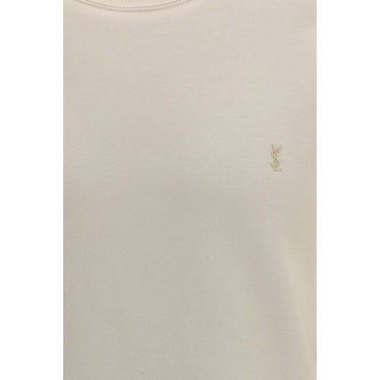 Saint Laurent Beige Cotton Sweatshirt
