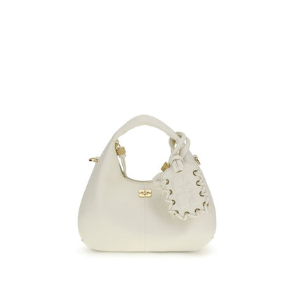 Ganni White Recycled Polyester Shoulder Bag