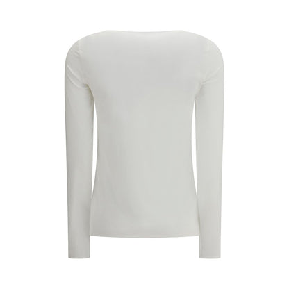 Wolford White Modal Long Sleeve T-Shirt