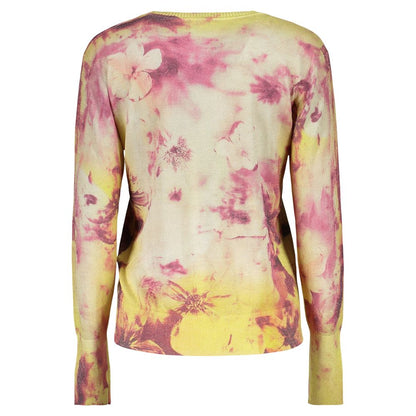 Desigual Giallo Viscosa Womens Sweater