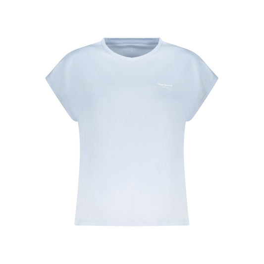 Pepe Jeans Azzurro Cotton Women T-Shirt