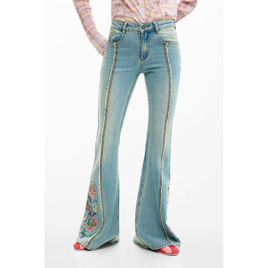 Desigual Azzurro Cotton Women's Jean