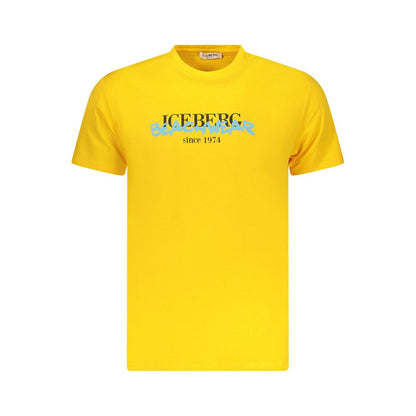 Iceberg Neon Cotton Men T-Shirt