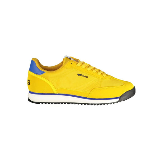 Gas Yellow Polyester Men Sneaker