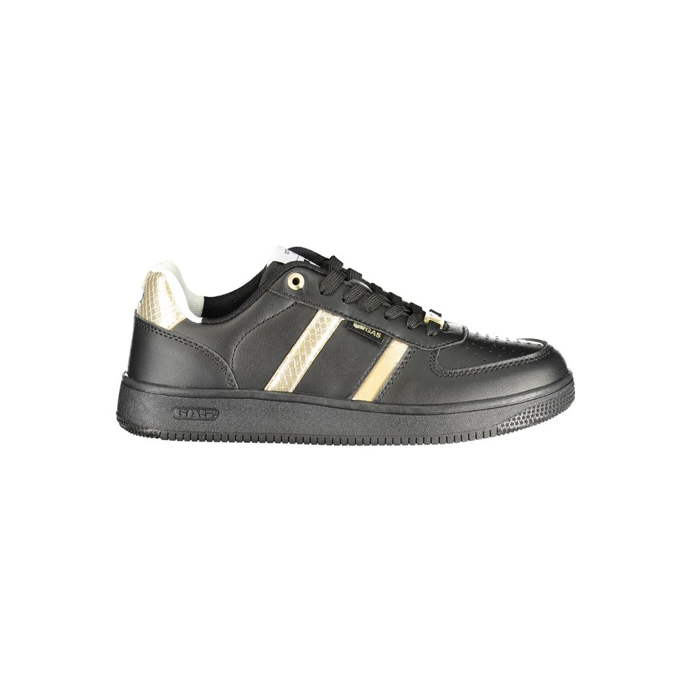 Gas Black Polyurethane Women Sneaker