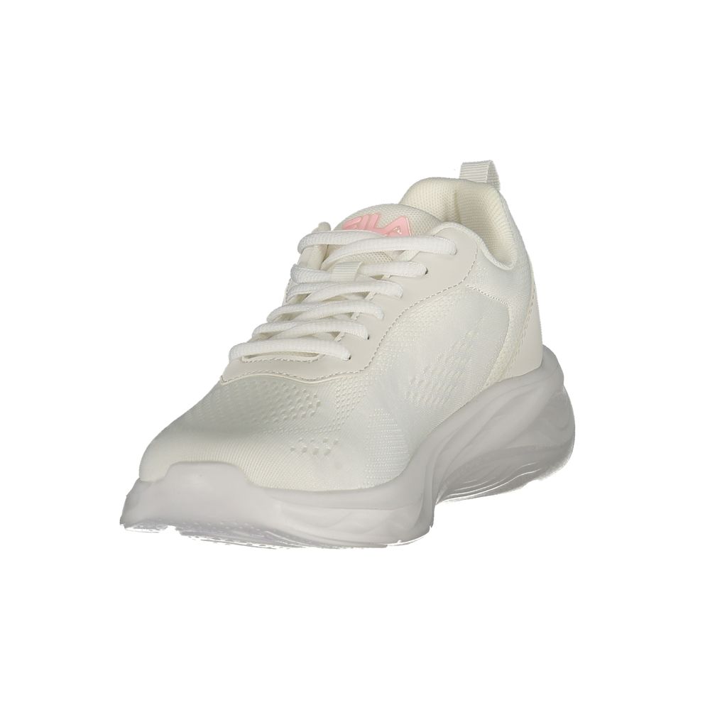 Fila White Polyester Athletic Sneakers