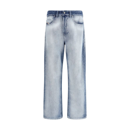 Diesel Blue Cotton Bootcut Jeans