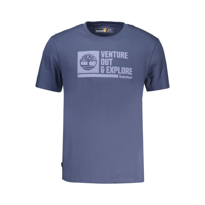 Timberland Blue Cotton Men's T-Shirt