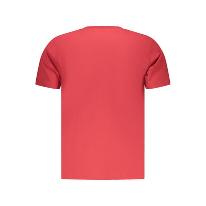 Pepe Jeans Rosso Cotton Men T-Shirt