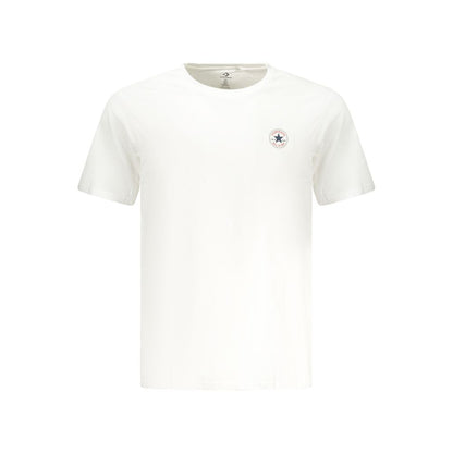 Converse White Cotton Men T-Shirt