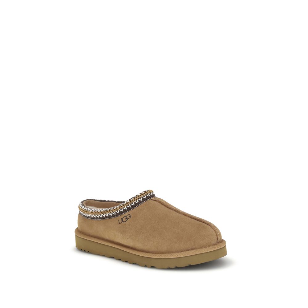 UGG Tasman II Suede Mules – Beige
