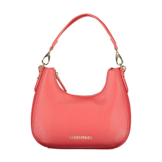 Mario Valentino Rosso Polyurethane Women's Bag with Removable Shoulder Strap