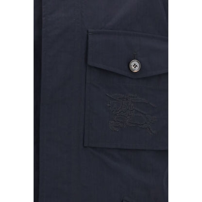 Burberry Blue Polyamide Coat
