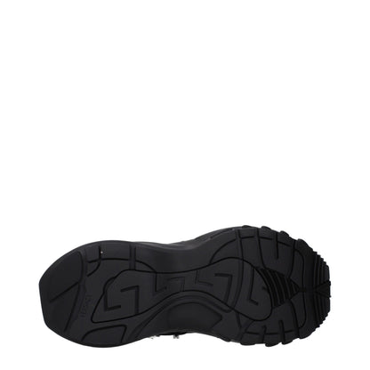 Versace Black Fabric Sneakers
