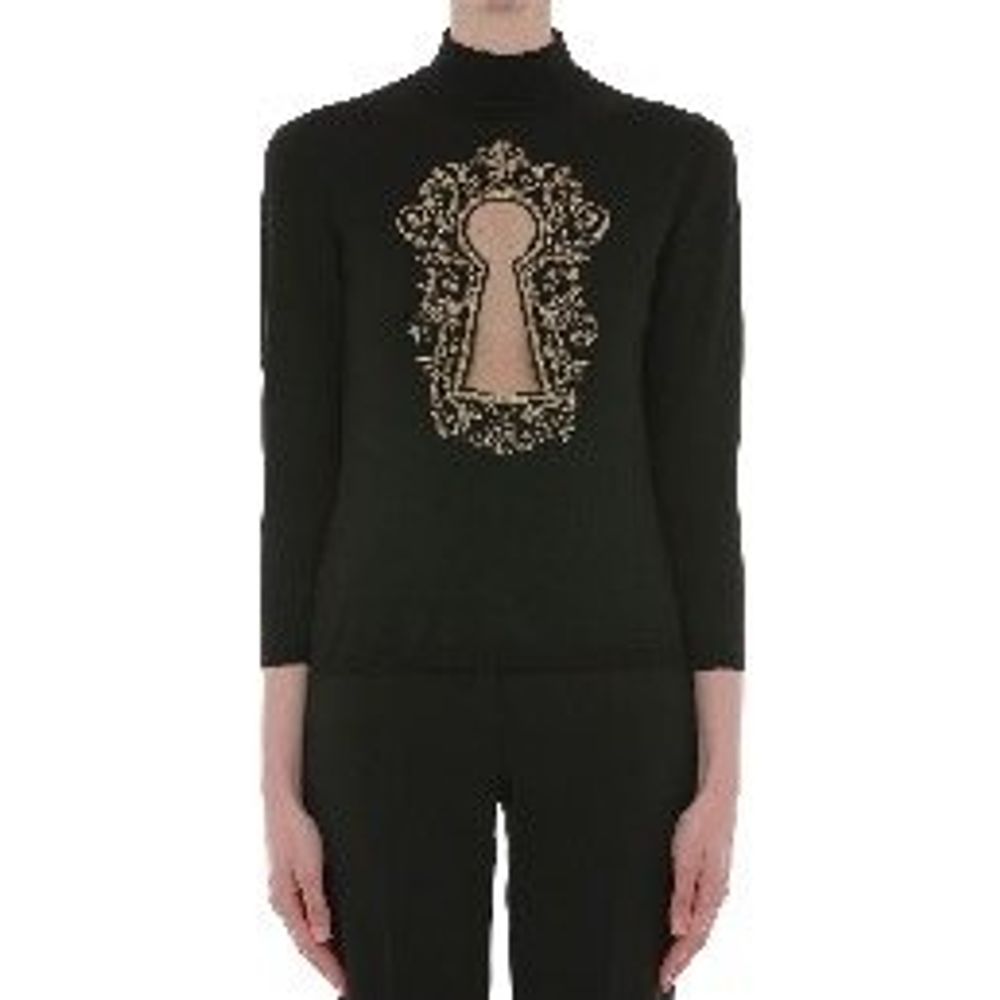 Moschino Black Wool Sweatshirt